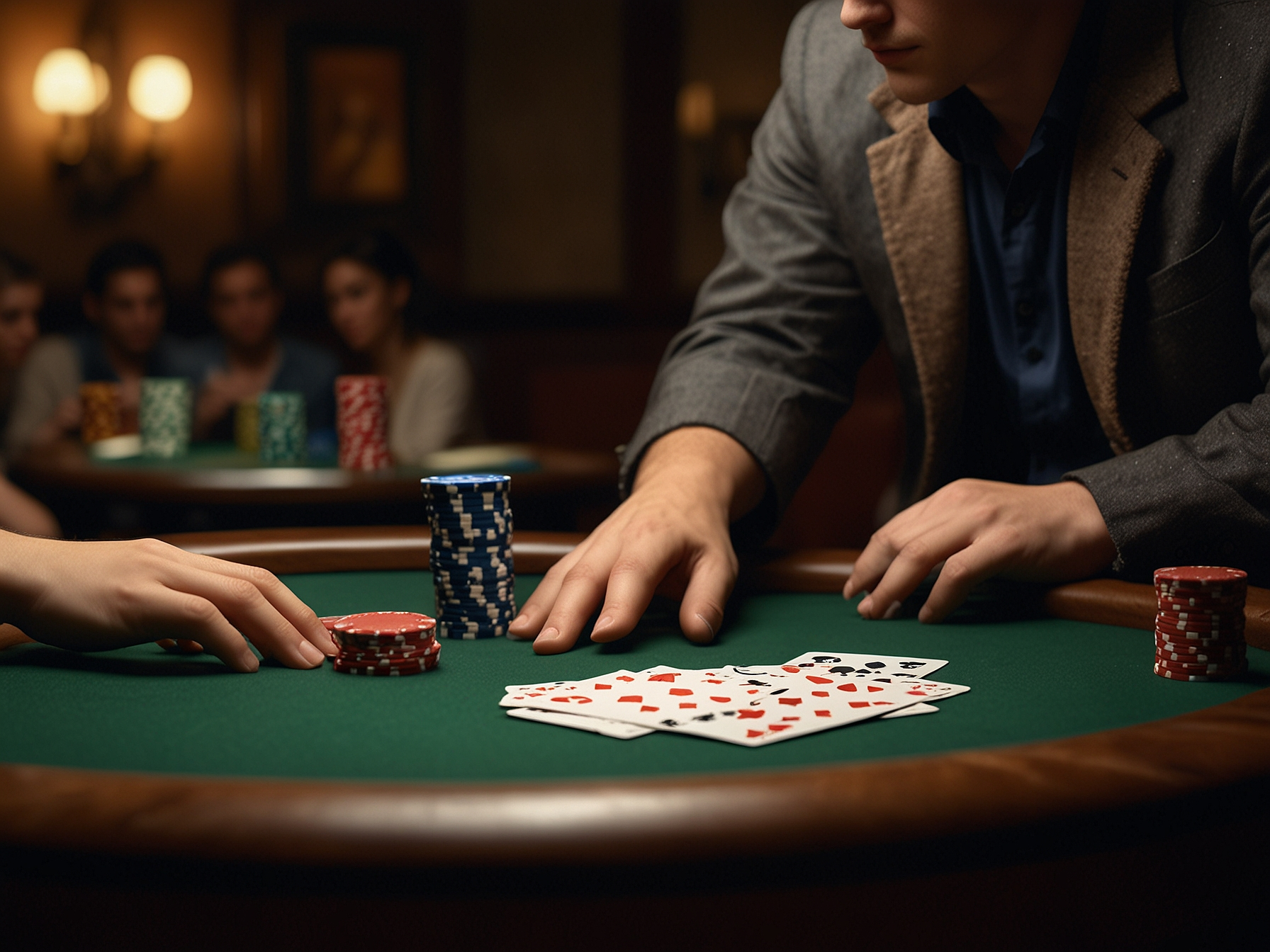 Mesas cash game y fichas